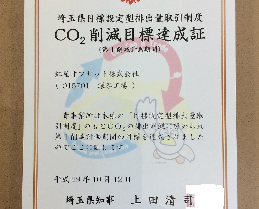 ＣＯ２削減目標達成証